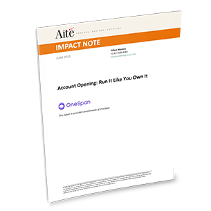 Aite Report - Run it Like You Own It