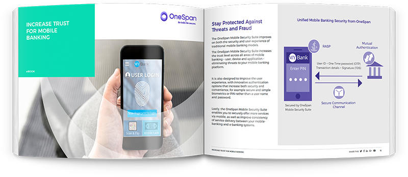 OneSpan - aumenta a confiança no mobile banking