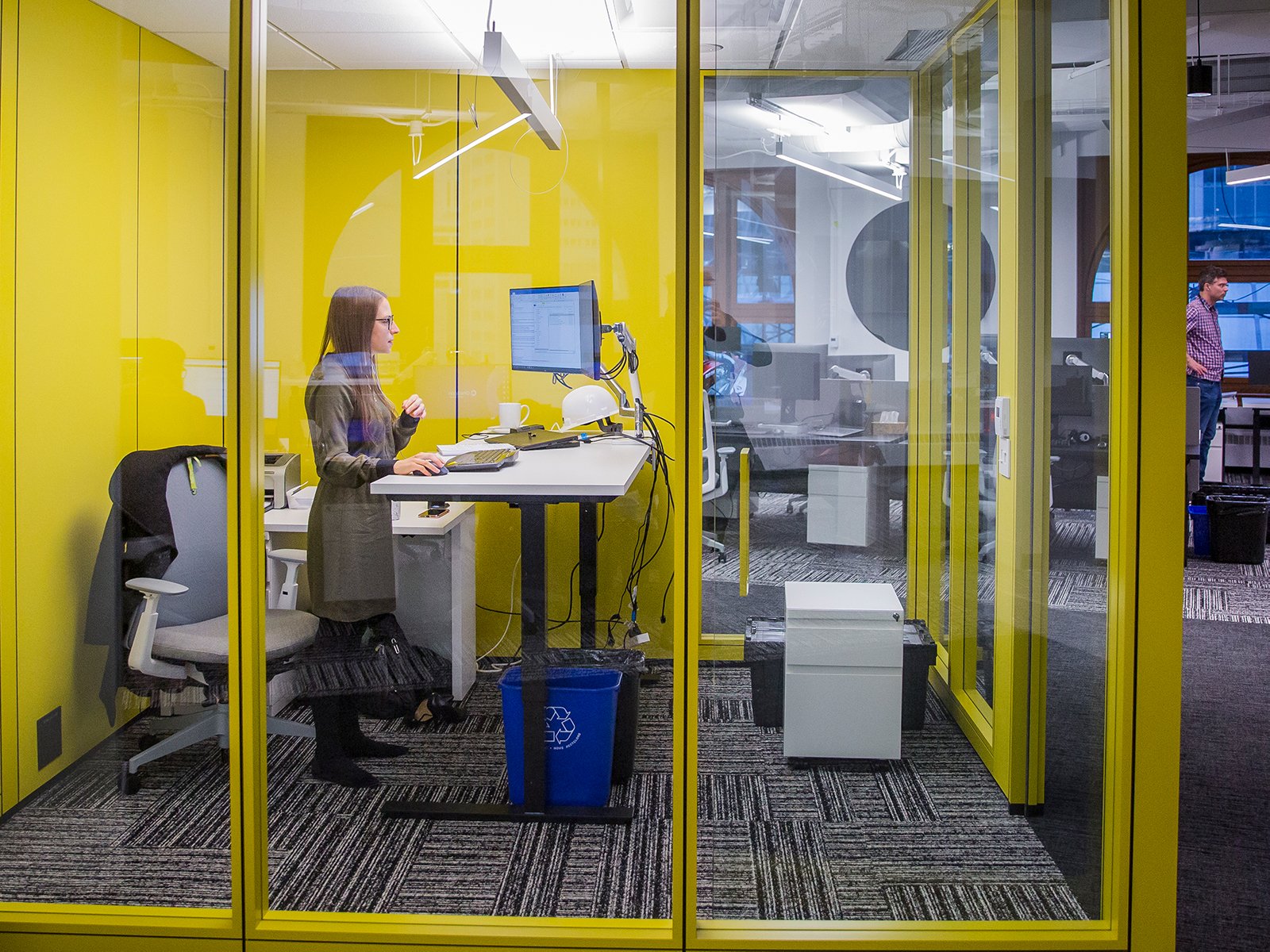 Yellow Office Cube Montreal