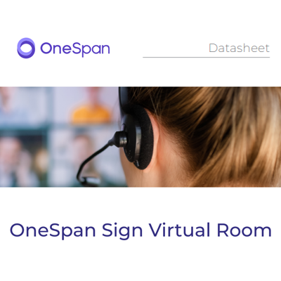 Folha de dados da sala virtual OneSpan Sign