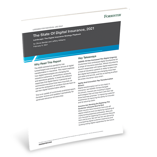 Forrester | The State of Digital Insurance, 2021