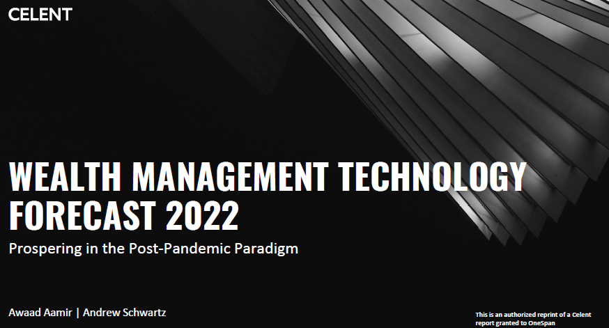 Celent Wealth Management Technology Forecast 2022 Cover
