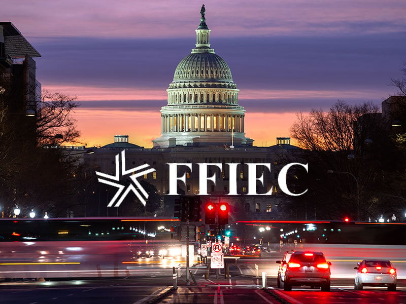 The FFIEC log in front of the US Capitol building