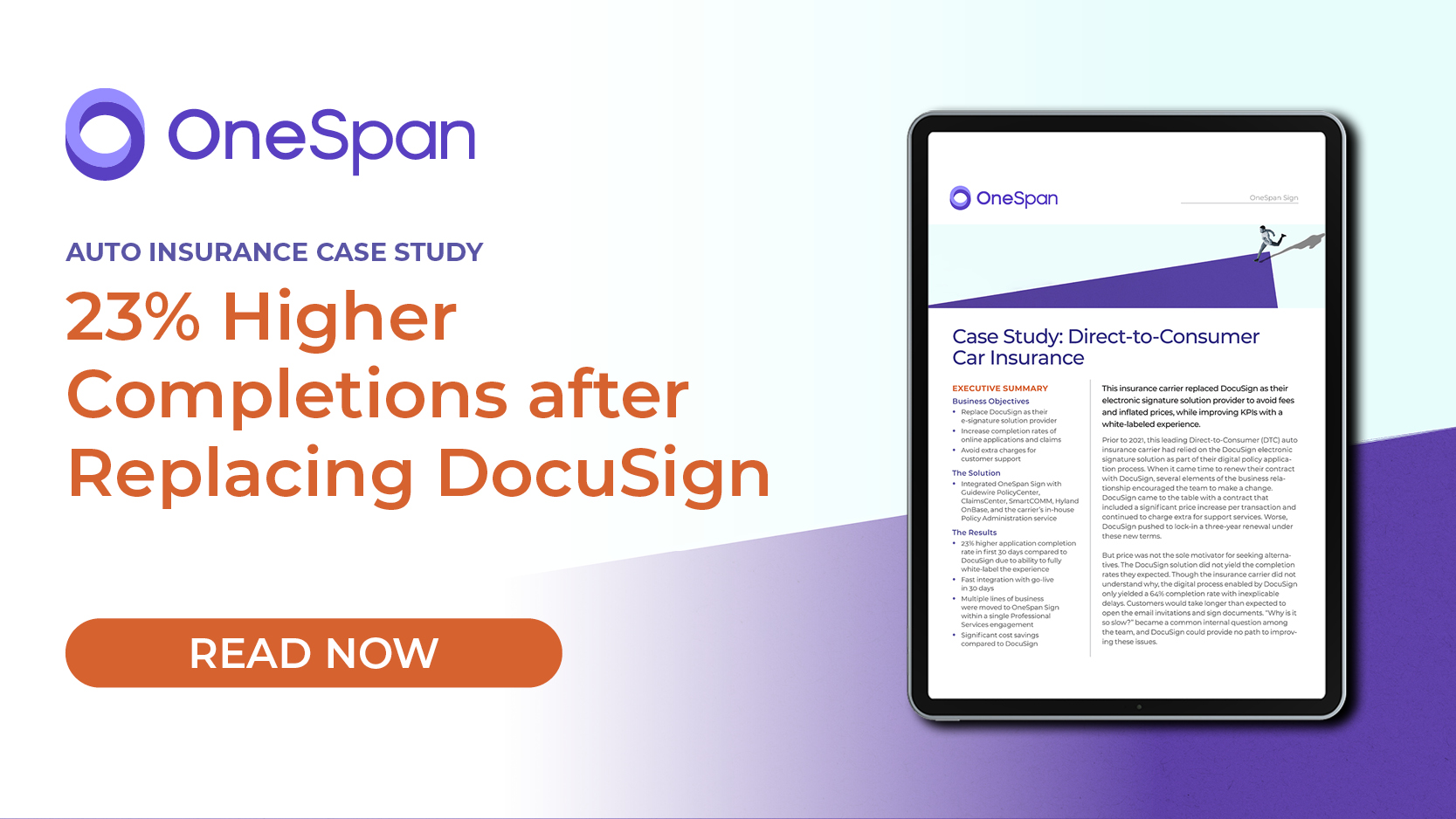 Case study DirecttoConsumer Car Insurance OneSpan