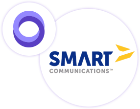 Smart Communications logo and OneSpan logos
