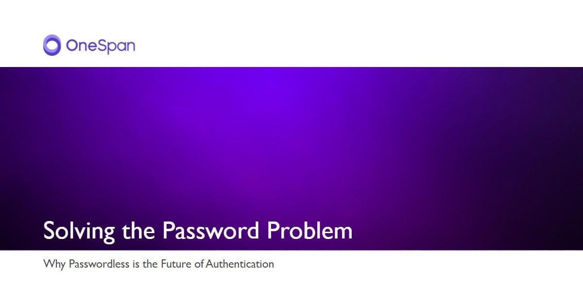 Passwordless Authentication June 7 Webinar