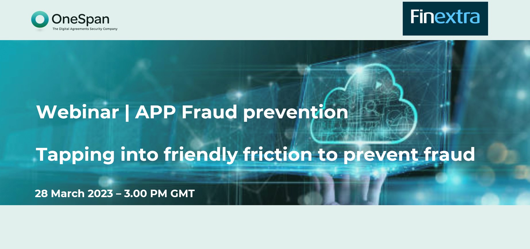 Webinar Finextra Prevent APP Fraud