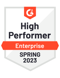 G2 Crowd High Performer Printemps 2023