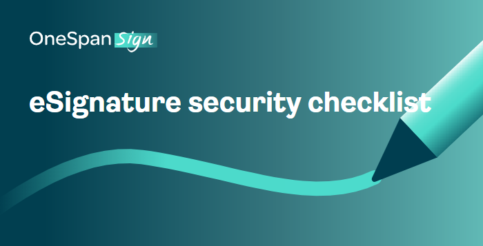 eSignature security checklist