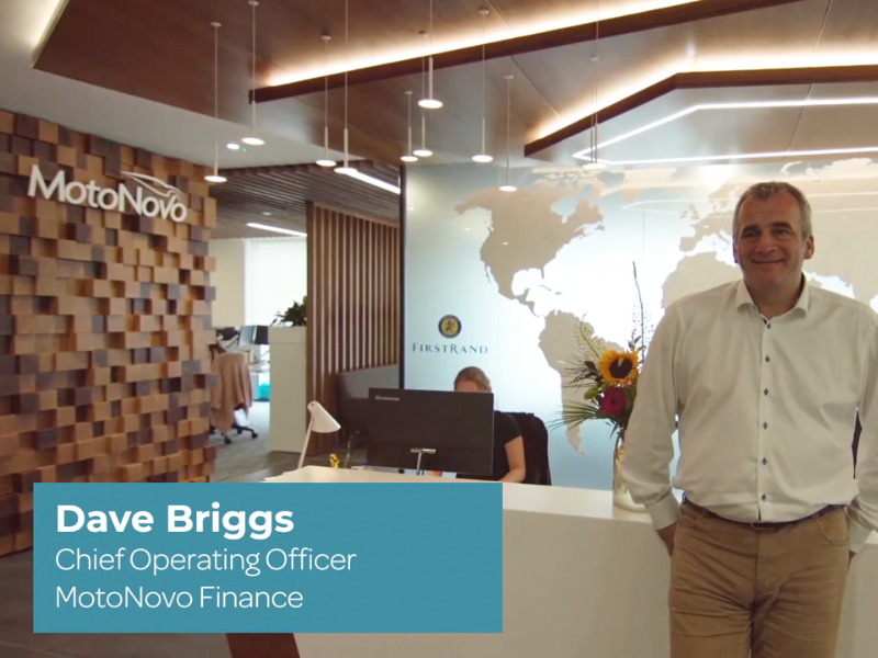 MotoNovo Finance COO Dave Briggs stands in the MotoNovo offices to discuss digital identity verification and eSignature