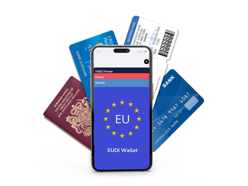 EUDI wallet with digital credentials