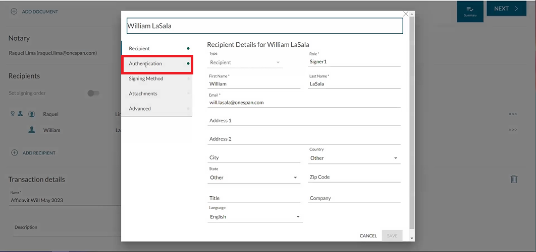 Identity verification for remote notarization