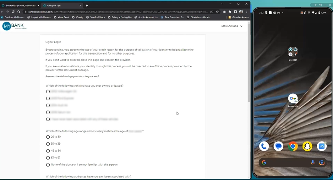 Identity verification for remote notarization