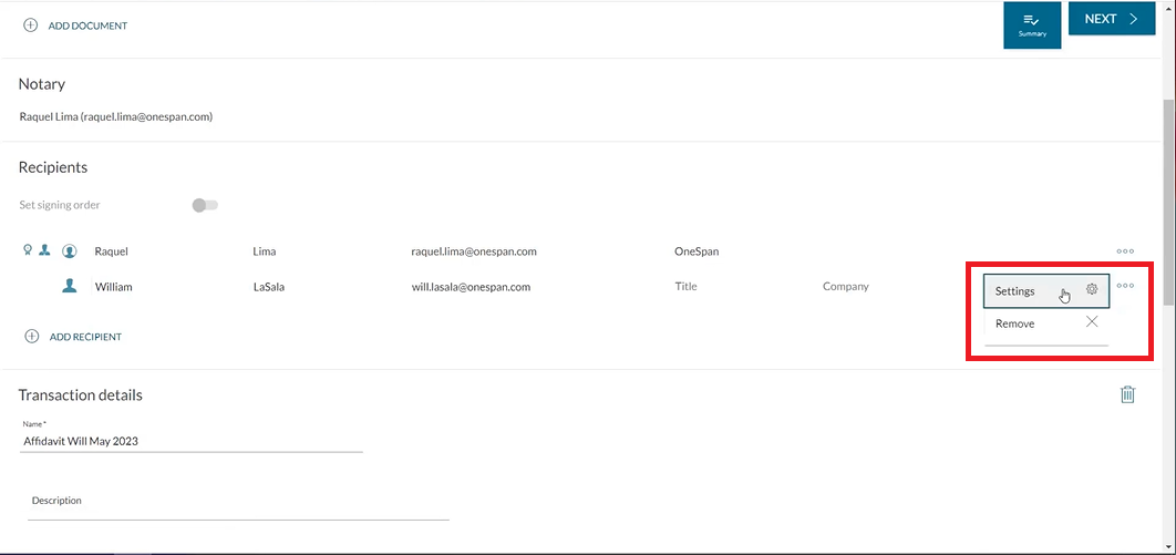 Identity verification for remote notarization