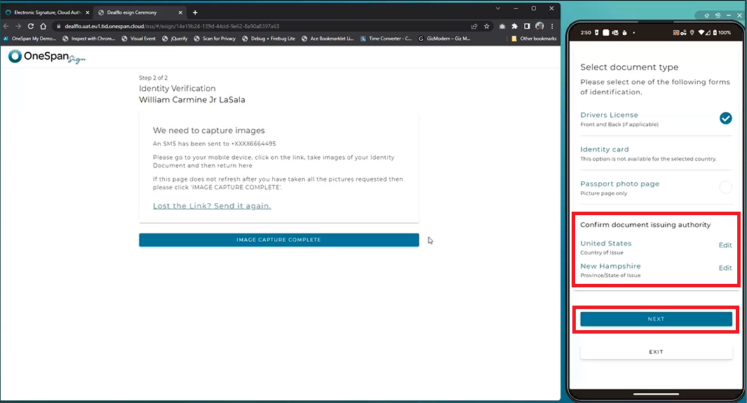 Identity verification for remote notarization