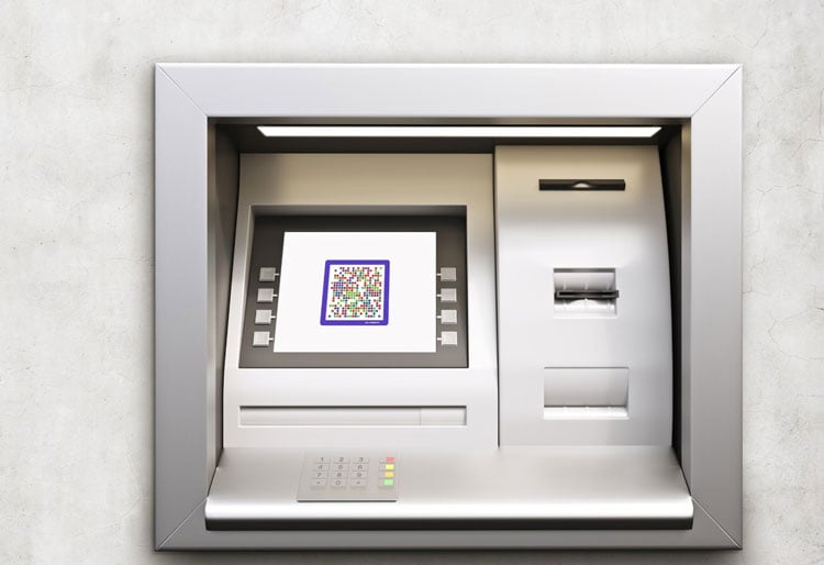 Geldautomat mit Cronto