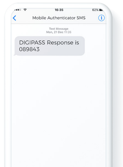 MOBILE AUTHENTICATOR SMS