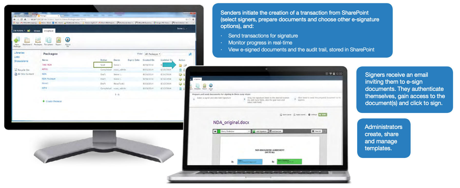 Add e-signatures to everyday documents
