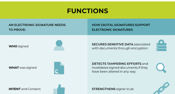 Infographic eSignature vs Digital signature