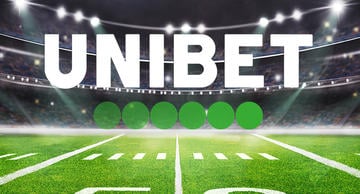 50 yard line with Unibet Logo