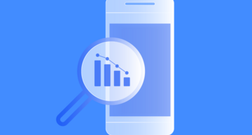 phone and magnifying glass represent device and behavioral intelligence for banks 