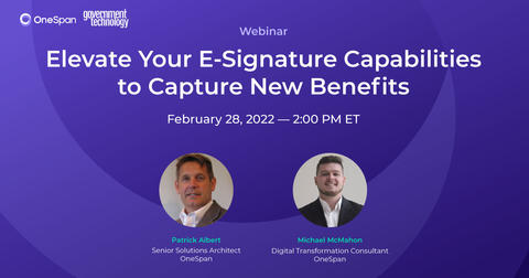 Webinar title, time, and speaker photos with titles