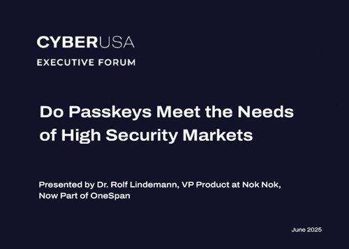 Do passkeys meet the needs of high security markets ebook cover
