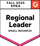 G2 Small business EMEA leader Fall 2025
