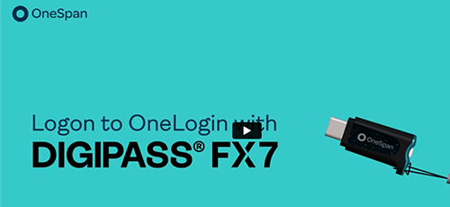 How to logon to OneLogin with Digipass® FX7