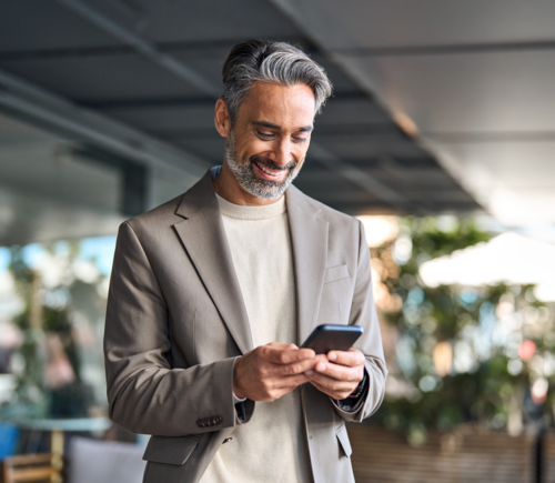 Guy on phone