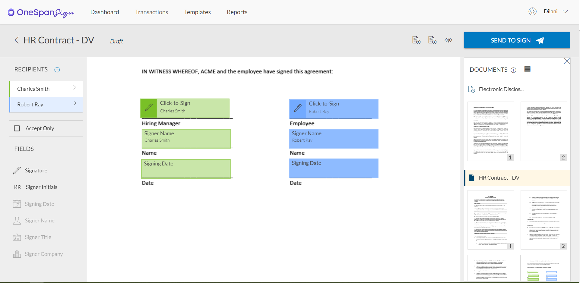 Document visibility step 2