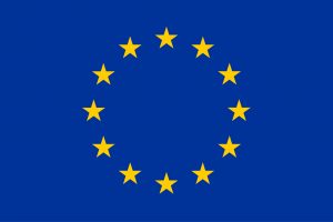 Europäische Flaggenunterschrift