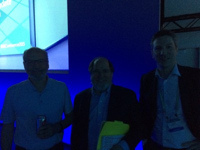 After the Cryptographers’ Panel, with Adi Shamir and Ron Rivest
